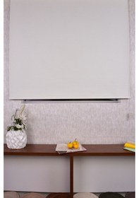 Resim Krem Karartma Düz Etek Dilimsiz Krem Blackout Zebra Stor Güneşlik Perde 120 X 220 