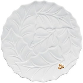 Resim Easy Life Holly & Berries Porselen Pasta Tabağı 20,0cm - Beyaz Beyaz 