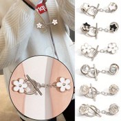 Resim 6 adet Karışık Stil Kot Beli Sıkılaştırıcı, Deliksiz Metal Bel Ayarı, Pantolon Beli için Görünmez Sabitleme Düğmesi, Demirle Kot Düğmesi, Ayarlanabilir Bel, İz Bırakmayan, Düğme Bağlayıcı, Kot, DIY Dikiş için 