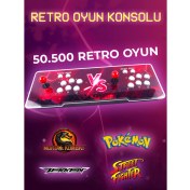 Resim 2025 Retro Arcade Oyun Konsolu 50500 Oyunlu Süper Box 