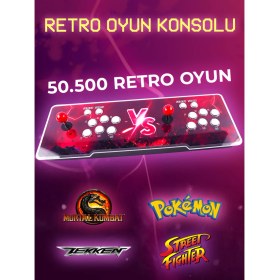 Resim 2025 Retro Arcade Oyun Konsolu 50500 Oyunlu Süper Box 