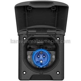 Resim Dış Elektrik Prizi Mıknatıslı Kapak Gömme 16ah - Siyah-134 