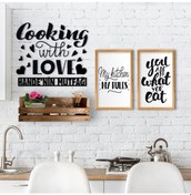 Resim Bk Home Dekoratif Doğal Ahşap Raf Mutfak Konseptli 2’Li Ahşap Tab (489668866) Diğer