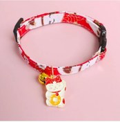 Resim Soulader Japon Tarzı S Beden Nylon Kedi Yaka Tasmalar Evcil Hayvanlar İçin Ayarlanabilir Sevimli Köpek Modası Yavru Kedi Aksesuarları Emniyet Tokalı Kolye 