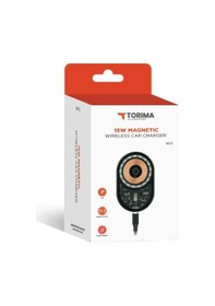 Resim Torima W13 Kablosuz Araç İçi Telefon Tutucu Ve Telefon Şarj Cihazı Siyah 