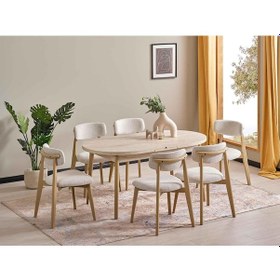 Resim Yonca Yemek Masası Takımı 