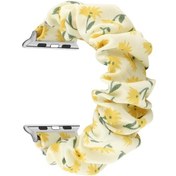 Resim Kumaş Saç Halkası Saat Kordonu iOS Uyumlu Watch Ultra 49mm-watch Ultra 2 49mm / Serisi 9-8-7 45mm / Se 3-se 2-6-se-5-4 44mm / 3-2-1 42mm 