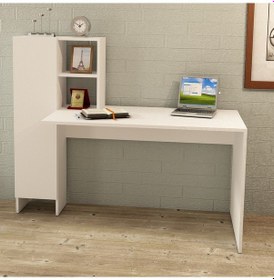 Resim Kalenderdekor1 Kalender Dekor New Twin Çalışma Masası Twn01 Beyaz 