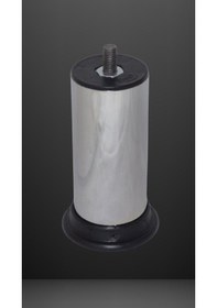 Resim 12 Cm Baza Ayağı - 10 Mm M10 Boy Civatalı - Krom Kaplı Plastik Bingolu Mobilya Ayağı 1 Adet Krom 