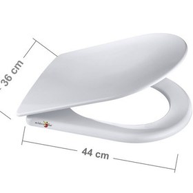 Resim Kırılmaz Melamin Amortisörlü Yavaş Kapanan Sessiz Klozet Kapağı 