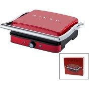 Resim Kırmızı Izgara Ve Tost Makinesi Ayarlanabilir Isı 180 Derece Açılabilir Üst Gövde Ssm-2571 5256 