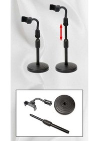 Resim Masa Telefon Tutucu Standlı Tutucu-Siyah 