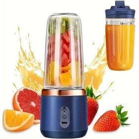 Resim Willowhaven Mavi 6 Bıçaklı Çok Amaçlı Portatif Meyve Sıkacağı Ve Blender Seti 