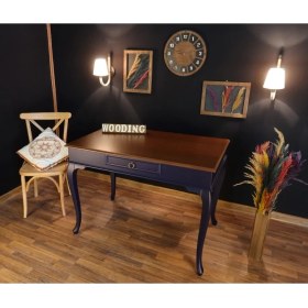 Resim Wooding 120 cm Tek Çekmeceli Masif Çalışma Masası 