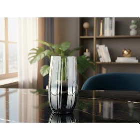 Resim Rova Tr Botanica Serisi 6 Kişilik Özel Tasarım Bardak Seti - Meşrubat Ve Su Bardağı Gümüş 