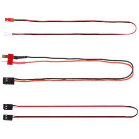 Resim Vkemall Rc Tırmanma Aracı Aksesuarları: 3'lü Kablo Seti - Jst Ph2.0mm Ve T Tipi Bağlantılar 