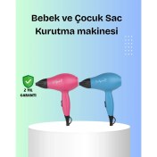 Resim Bebek Dostu Mini Fön – Statik Elektrik Azaltıcı Anion Teknolojisi 