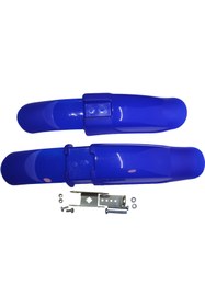 Resim motobisikletim 16/20 Jant Bmx Bisiklet Plastik Çamurluk Takımı Karışık Renk Mavi 