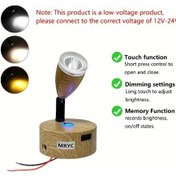 Resim Motion003 Rv Kampçılar Römorklar İçin Mryc 12v Döner Led Okuma Işığı Üç Tonlu Işık 