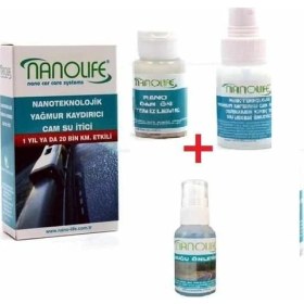 Resim Ozcmax 2 Li Set Hidrofobik Yağmur Kaydırıcı Cam Su Itici - Buğu Önleyici Sprey 