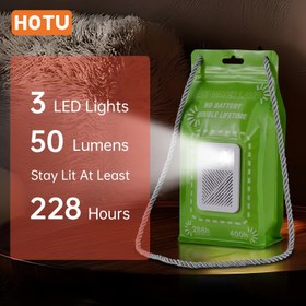 Resim Hotu Su Aktifleştirilen LED Kamp Lambası - Taşınabilir, Pilsiz Tuzlu Suya Dayanıklı, Ayarlanabilir Parlaklık, 9.91 cm x 19.81 cm, 50 Lümen, 288 Saat Sürekli Kullanım, Kamp, Acil Durumlar ve Açık Hava Maceraları İçin İdeal, Kamp Aksesuarları 
