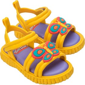 Resim Mini Melissa Create + Play-Doh Sarı Kelebekli Kız Çocuk Sandalet | 22-27 Numara | İkonik Kokulu - 2 
