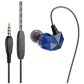 Resim Ximistore9 Qkz Ak2 Kulak İçi Kablolu Kulaklık 3.5mm Mikrofonlu Ses Kalitesi Güçlü Müzik Spor Kulaklığı Mavi AK2 