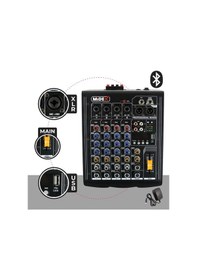 Resim Midex MP-400 Amfili Power Mikser 2x200 WATT 4 Kanal (Bluetooth US Efekt Kayıt) 