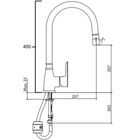 Resim Nsk Alamera Spiralli Siyah Eviye/Mutfak Bataryası N2040929 