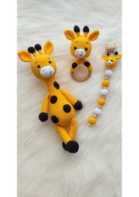 Resim Amigurumi Sevimli Zürafa Set 