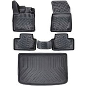 Resim Rizline Renault Captur 2021 Sonrası 3D Paspas Ve Üst Bagaj Havuzu 