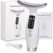Resim Sunhill 7'si 1 Arada Güzellik Boyun & Yüz Masaj Aleti - USB Şarj Edilebilir, Cilt Bakımı için Sabit Sıcaklık Isıtma & Titreşim - Kadınlar için Mükemmel Hediye 