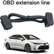 Resim OBD2 Uzatma Kablosu, Esnek Düz OBD Genişletme Kablosu, Motor ECU Teşhis Onarım Konnektörü, Araç Teşhis Aracı Aksesuarı 