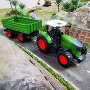 Resim 41.91cm Traktör Oyuncak Seti, Çiftlik Oyuncakları, Çiftlik Hayvan Seti, Kamyon Oyuncakları ve Noel ve Doğum Günü Hediye Römorkları Dahil. Ev Dekoru ve Parti Hediyeleri için Uygun 