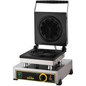 Resim Işıkgaz Silver Endüstriyel Elektrikli Tekli Çiçek Waffle Makinesi 