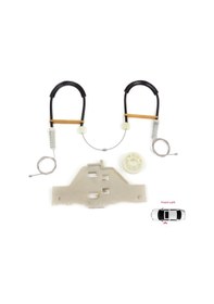 Resim Citroen C4 MK1 2004-2014 4/5 Kapı İçin Ön Sol Cam Kriko Seti 