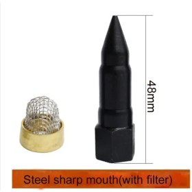 Resim Mingjin Shop 1 Filtre Stiliyle Patlamaya Dayanıklı Gres Tabancası Düz Başlı Veya Sivri Ağızlı Gres Tabancası Aksesuarları Tereyağı Yağı Ağız Gres Nipeli Tereyağı Tabancası Bağlantı Parçaları (Yurt Dışından) 