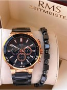 Resim Rms Romanson İç Fonksiyonları Aktif Özel Seri Kararmaz Renk Atmaz 5 Atm Erkek Kol Saati Ag1404.09 Siyah 