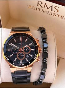 Resim Rms Romanson İç Fonksiyonları Aktif Özel Seri Kararmaz Renk Atmaz 5 Atm Erkek Kol Saati Ag1404.09 Siyah 