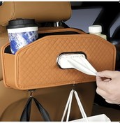 Resim Xuweiwei Multi-functional Storage Box A-brown Araç İçi Düzenleyici Koltuk Arkası Organizer 