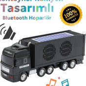 Resim Polygold Kamyon Model Araba Kablosuz Hoparlör TF Kart USB Bluetooth FM Radyo Aux Destekli Bluetooth Speaker 