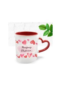 Resim Kişiye Özel Mesajlı Kalpli Kupa & Kalem & Kalp Anahtarlık Hediye 