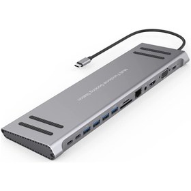 Resim Daytona Mst14-u 14ın1 Type-c To Hdtv Multifunction 4k Ultra Hd 14 Ports Çevirici Dönüştürücü Adaptör 