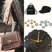 Resim 100 Adet Metal Pençe Perçin - Yuvarlak Başlı 4 Kollu Paslanmaz Çıtçıtlar, DIY Giyim, Ayakkabı, Çanta, Suni Deri El İşi ve Moda Aksesuarları için, Giysi ve Ayakkabı Süslemeleri, Sağlam Yapı, Çanta Donanımı, Dekoratif Tokalar, Yüksek Kaliteli Tokalar, Sneaker Yapımı 