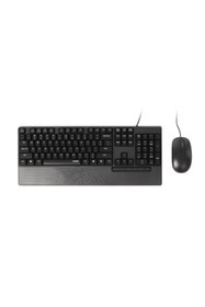 Resim Rapoo NX2000,USB Kablolu Ergonomik Q Türkçe Klavye ile Optik Mouse Set 
