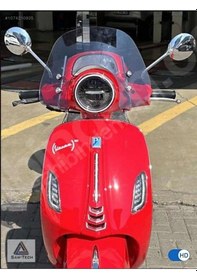 Resim Vespa Modeli - Rks Pride - Sym Fıddle Kısa Tur Camı 