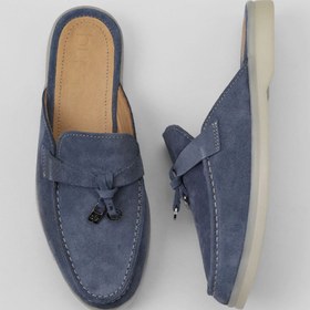 Resim Bueno Shoes Mavi Süet Kadın Düz Terlik 05wt103 