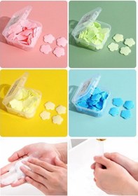 Resim Pratik Hijyenik Çözüm 10 Adet Renkli Kağıt Sabun Kutusu 1000 Yaprak Kokulu Tek Kullanımlık El Sabunu Çok Renkli 