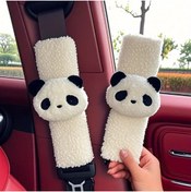 Resim merdümek Sevimli Panda Emniyet Kemeri Kılıfı - Emniyet Kemeri Omuz Koruyucu - Emniyet Kemeri Aksesuarı 1 Adet 