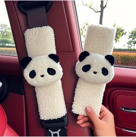 Resim merdümek Sevimli Panda Emniyet Kemeri Kılıfı - Emniyet Kemeri Omuz Koruyucu - Emniyet Kemeri Aksesuarı 1 Adet 